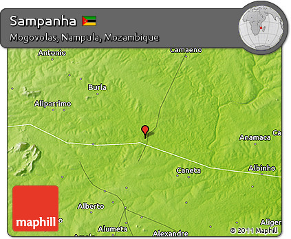 Physical 3D Map of Sampanha