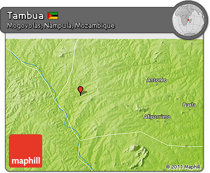 Physical 3D Map of Tambua