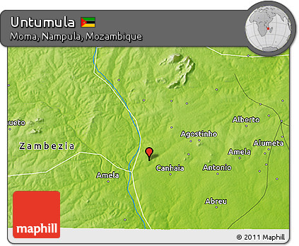 Physical 3D Map of Untumula