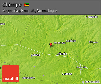 Physical 3D Map of Chirripo