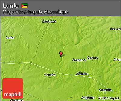 Physical 3D Map of Lonlo
