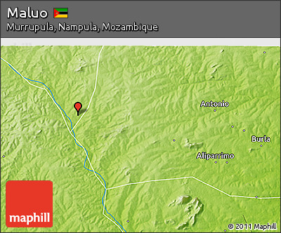 Physical 3D Map of Maluo
