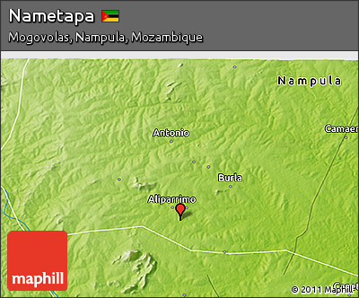 Physical 3D Map of Nametapa