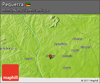 Physical 3D Map of Pequerra