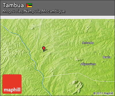 Physical 3D Map of Tambua