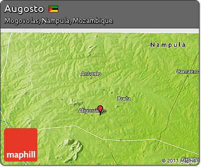 Physical 3D Map of Augosto