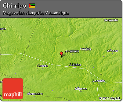 Physical 3D Map of Chirripo