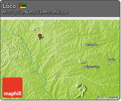 Physical 3D Map of Lóco