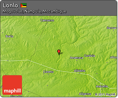 Physical 3D Map of Lonlo