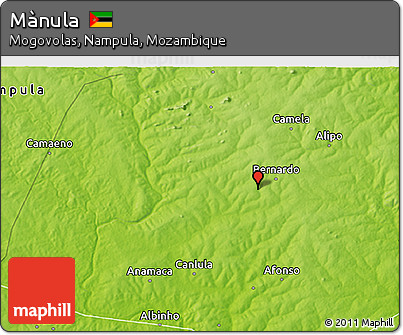 Physical 3D Map of Mànula