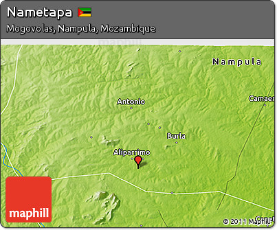 Physical 3D Map of Nametapa
