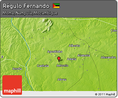 Physical 3D Map of Régulo Fernando