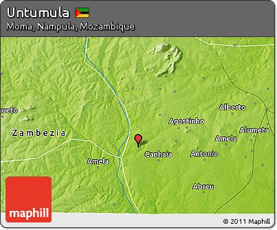 Physical 3D Map of Untumula
