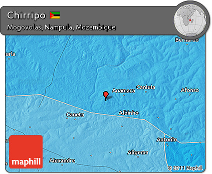 Political 3D Map of Chirripo