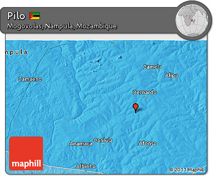 Political 3D Map of Pilo