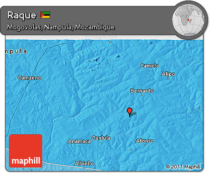 Political 3D Map of Raque
