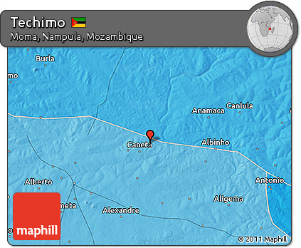 Political 3D Map of Techimo