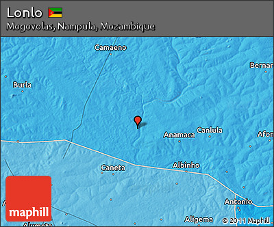 Political 3D Map of Lonlo