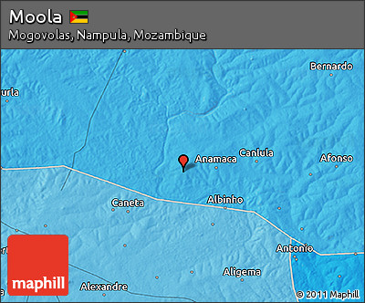 Political 3D Map of Moola
