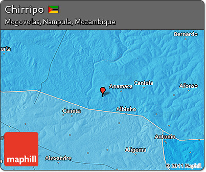 Political 3D Map of Chirripo