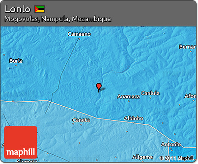 Political 3D Map of Lonlo
