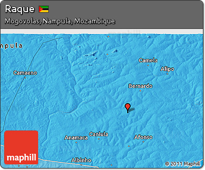 Political 3D Map of Raque