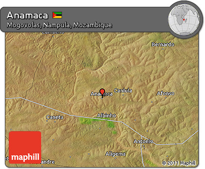 Satellite 3D Map of Anamaca