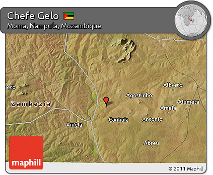 Satellite 3D Map of Chefe Gelo