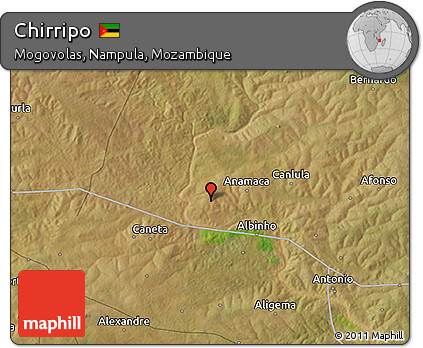 Satellite 3D Map of Chirripo