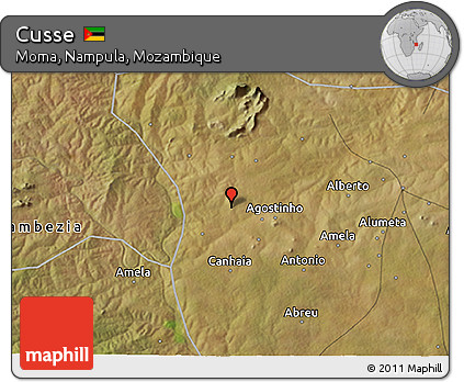 Satellite 3D Map of Cusse