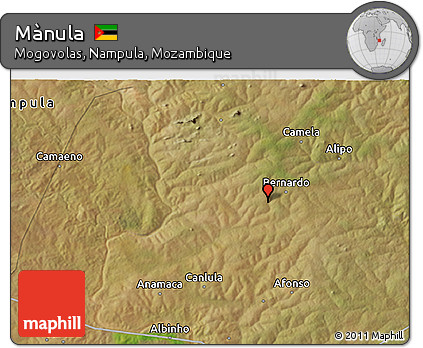 Satellite 3D Map of Mànula