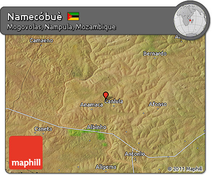 Satellite 3D Map of Namecóbuè