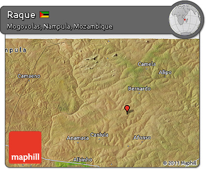 Satellite 3D Map of Raque