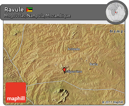 Satellite 3D Map of Ravule