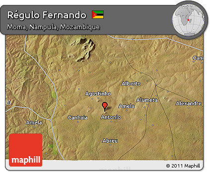 Satellite 3D Map of Régulo Fernando