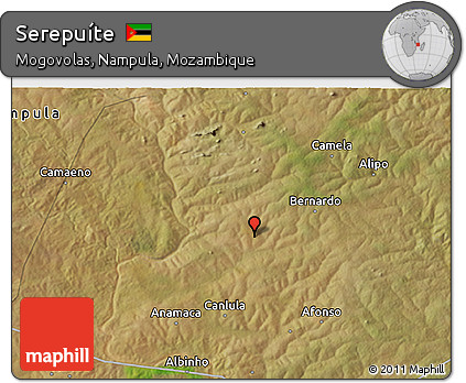 Satellite 3D Map of Serepuíte