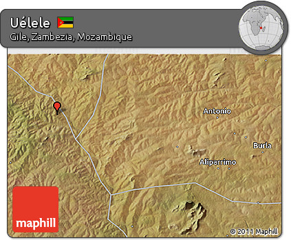 Satellite 3D Map of Uélele
