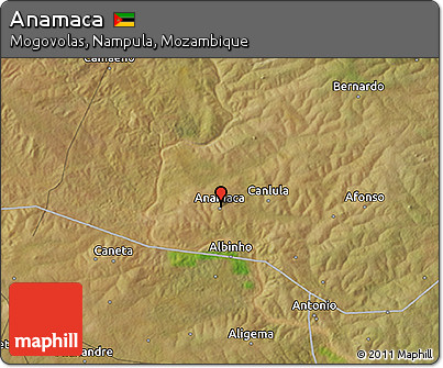 Satellite 3D Map of Anamaca