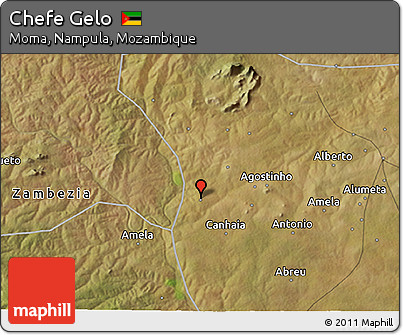 Satellite 3D Map of Chefe Gelo