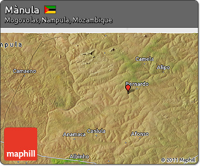 Satellite 3D Map of Mànula