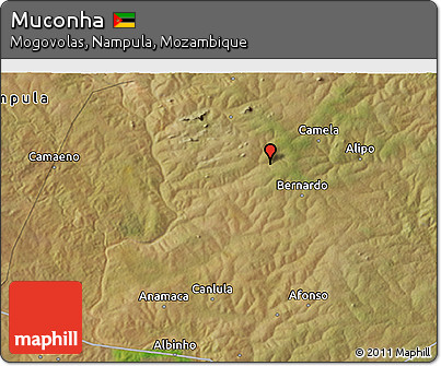 Satellite 3D Map of Muconha