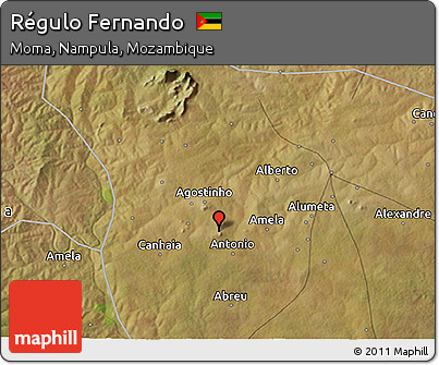 Satellite 3D Map of Régulo Fernando