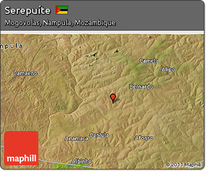 Satellite 3D Map of Serepuíte