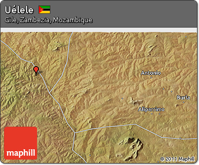 Satellite 3D Map of Uélele