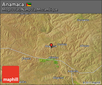 Satellite 3D Map of Anamaca