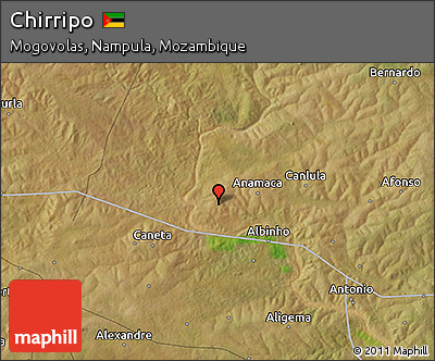 Satellite 3D Map of Chirripo