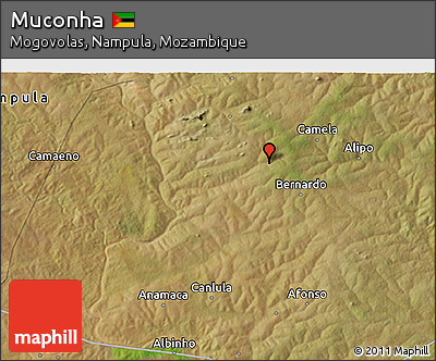 Satellite 3D Map of Muconha
