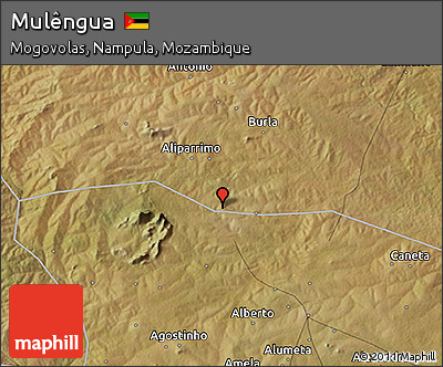 Satellite 3D Map of Mulêngua
