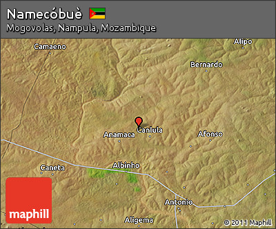 Satellite 3D Map of Namecóbuè