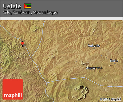 Satellite 3D Map of Uélele